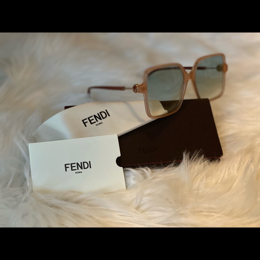 Fendi 58mm gradient square sunglasses